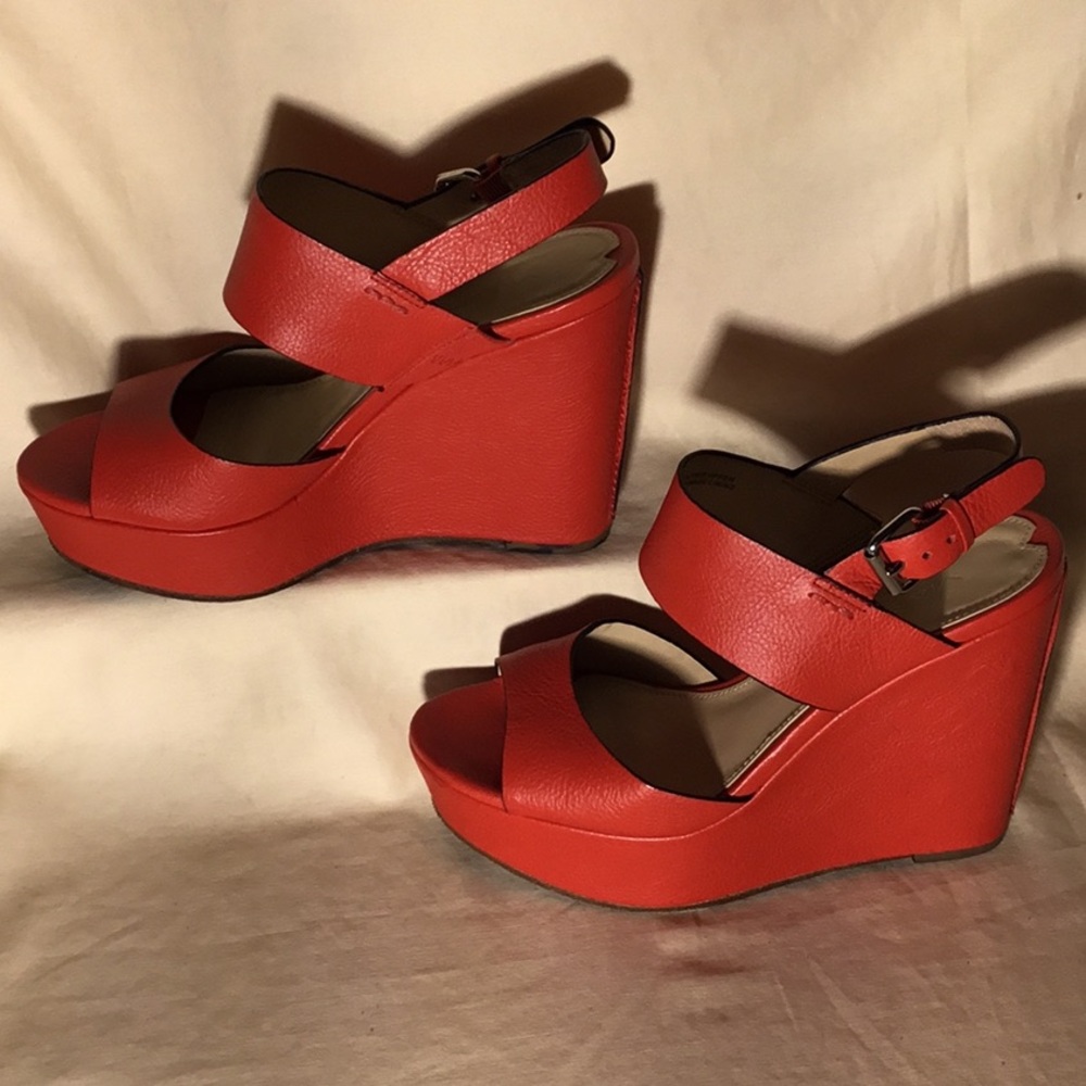 Women’s Pumpkin Orange Wedge Sandals